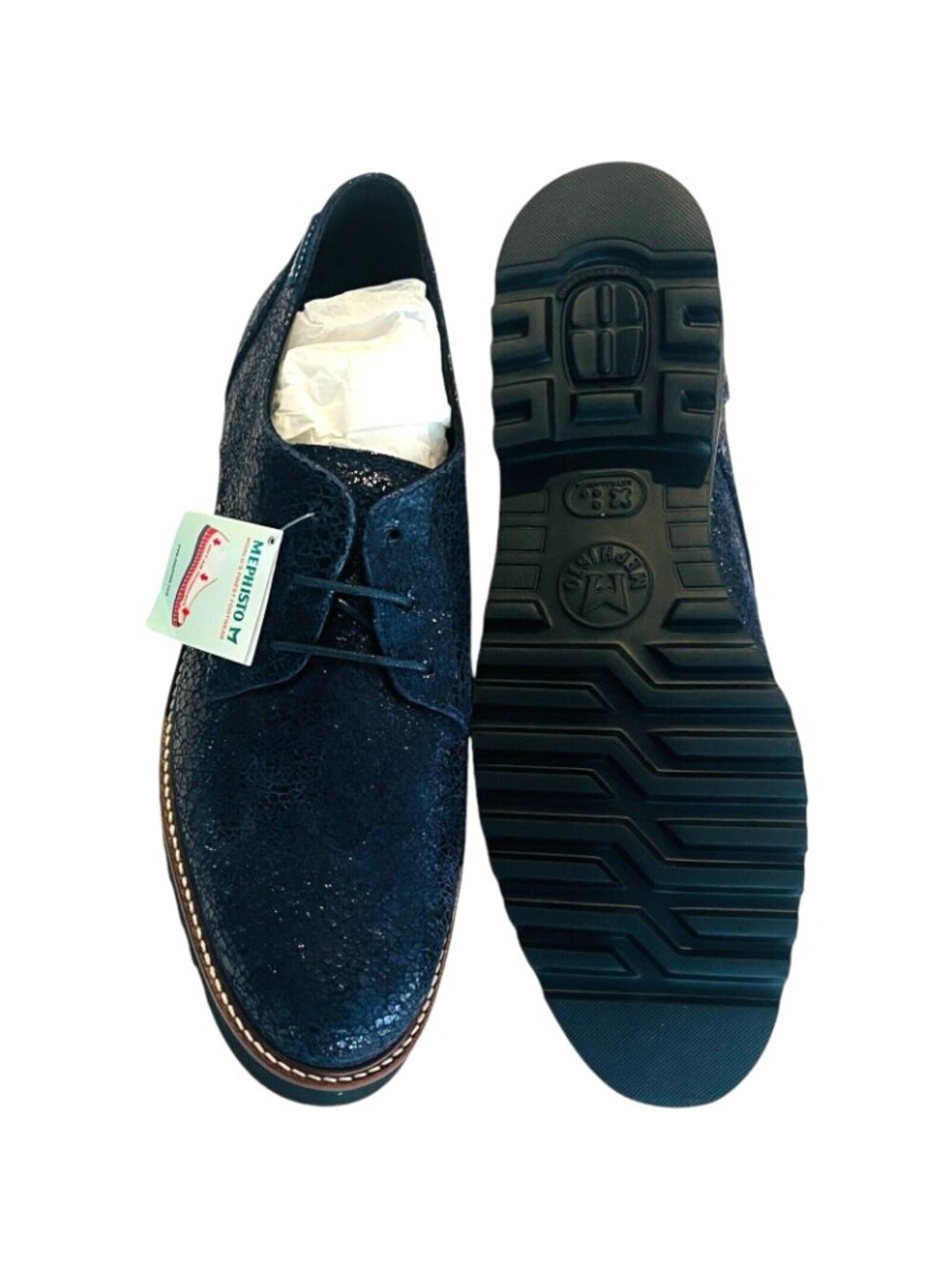 MEPHISTO Sabatina Leather Navy Crash 13345 Women's US Size 9.5 - NEW - Picture 5 of 9